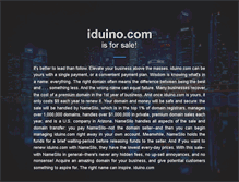 Tablet Screenshot of iduino.com